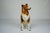 Mid-Century Modern Large Italian Ceramic Sitting Collie Dog Sculpture, 1970s For Sale - Image 3 of 9