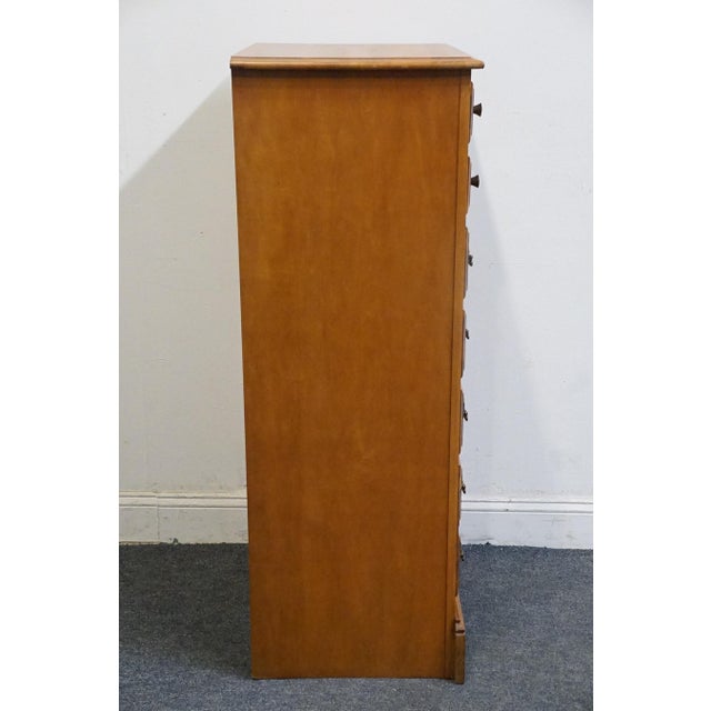 Flanders Mfg. Co. Solid Hard Rock Maple Colonial Early American Style 23" Lingerie Chest For Sale - Image 11 of 11