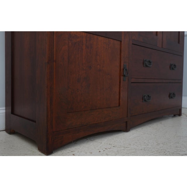 Michaels Mission Style Cherry Mule Dresser For Sale - Image 10 of 18