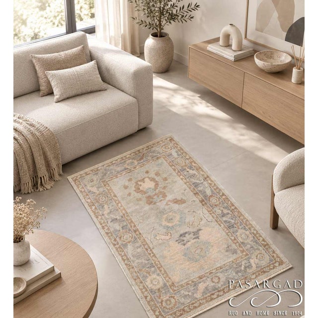Pasargad DC Pasargad Turkish Oushak Rug For Sale - Image 4 of 4