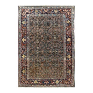 Late 18th Century Antique Mohtasham Kashan Rug 4'7'' x 6'8'' For Sale
