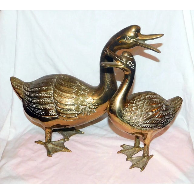 Mid-Century Brass Ducks - a Pair For Sale - Image 13 of 13