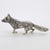 Vintage Italian Handmade Silver Fox Figurine, 1960s For Sale - Image 9 of 14