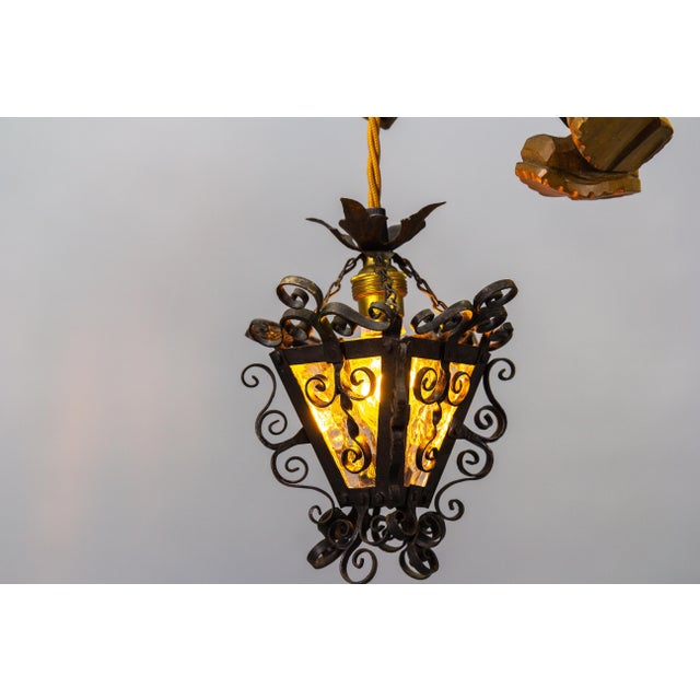 Vintage German Pendant Light, 1950s For Sale - Image 4 of 18