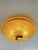 Venetian Lens Amber “Graniglia” Murano Glass Flush Mount For Sale - Image 6 of 6