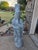 1930s Mid-20th Century Vintage Cast Stone Guanyin Garden Statue For Sale - Image 5 of 8