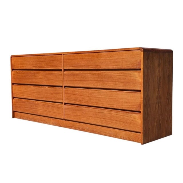 Mid-Century Modern Mid Century Danish Teak Lowboy Dresser by Arne Wahl Iversen for Vinde Mobelfabrik For Sale - Image 3 of 18