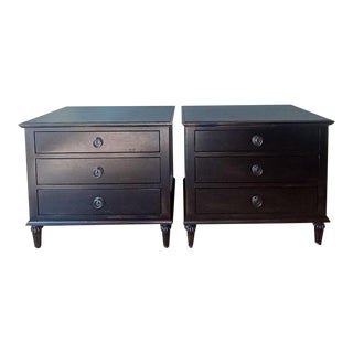 Pair of Maison 3 Drawer Nightstands by Restoration Hardware For Sale