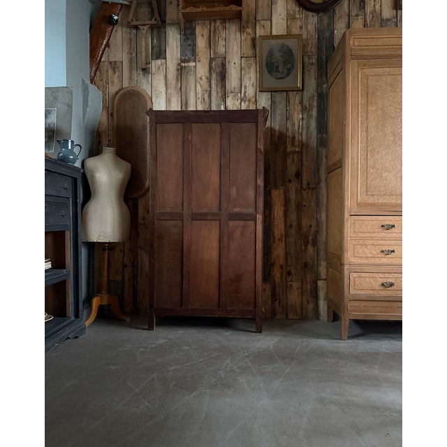 Antique Library with Wire Mesh Doors, 1890s For Sale - Image 3 of 16