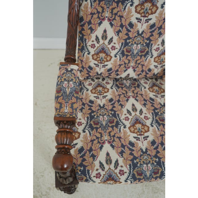 Pair Large Swan Carved Mahogany Throne Chairs For Sale In Philadelphia - Image 6 of 18
