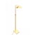 Mid-Century Modern Vintage 1960s Dmi Koch & Lowy Adjustable Brass Pharmacy Floor Reading Lamp For Sale - Image 3 of 3