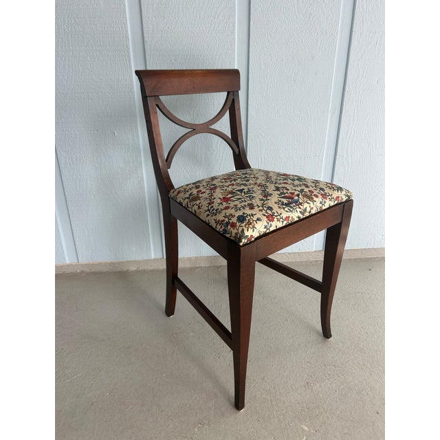 This is a genuine antique mahogany regency-style side chair, scaled down to child/youth size. Key features: -The...