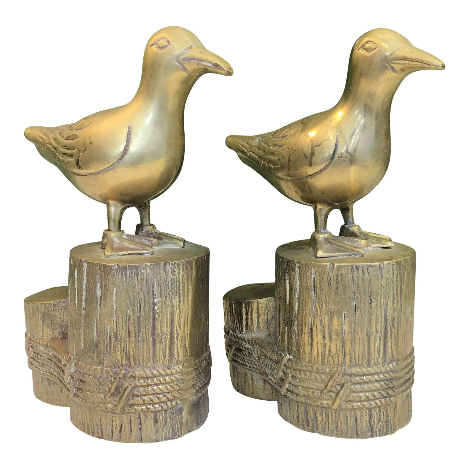 Brass Seagull Bookends, a Pair Chairish