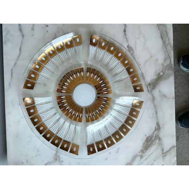 Mid-Century Modern Mid Century Fred Press Divided Serving Party Platter For Sale - Image 3 of 7