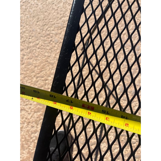 Vintage Wrought Iron Mid-Century Modern End Table For Sale In Phoenix - Image 6 of 8