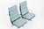 Blue Pair of Eames Soft Pad Recliners for Herman Miller, Blue Gray Aluminum Group Lounge Chairs For Sale - Image 8 of 17