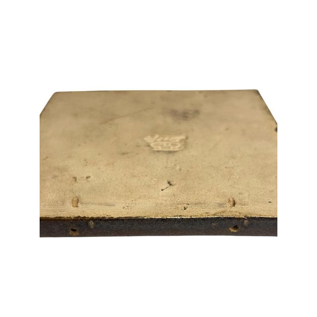Red Mid-Century Modern Royal Delft Cloisonné Amsterdam Coat of Arms Tile For Sale - Image 8 of 15