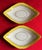 Early 19th Century Large Antique Early 19th Century English George III Derby Porcelain Navette Shape Dishes With Yellow Border Circa 1800 - A Pair For Sale - Image 5 of 13
