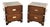 Vintage Military Campaign Bedside Chests, 1950, Set of 2 For Sale