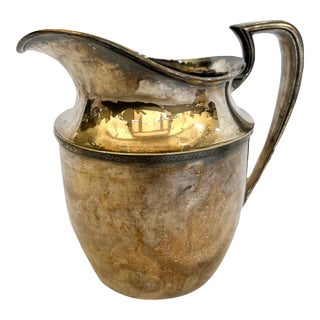 Late 19c Silver Plate Pitcher For Sale