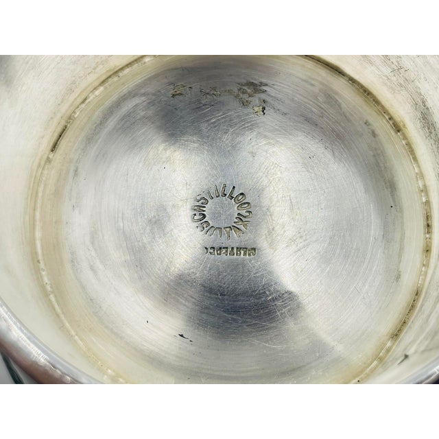 Los Castillo Silver Plate Malachite & Lapis Inlaid Bowl, Taxco, Mexico, 1960s For Sale - Image 18 of 18