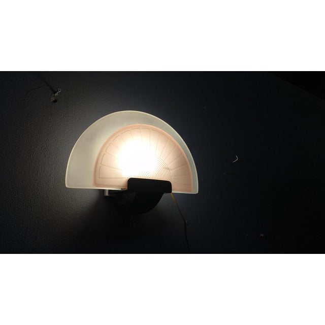 Vintage Glass Wall Light from Arteluce, 1980s For Sale - Image 6 of 17