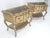 French Provincial Pair of Fine Cabriole Leg Marble Top One Drawer End Tables Night Stands MINT For Sale - Image 3 of 18