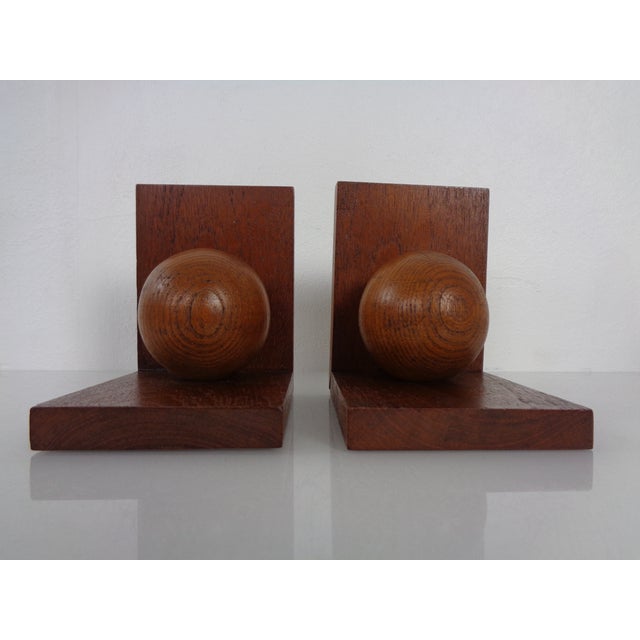Brown Danish Teak Bookends, 1960s, Set of 2 For Sale - Image 8 of 15