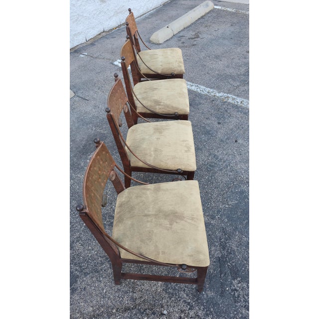 Vintage Handmade Rustic Dining Set Attributed to Carlo De Anda For Sale In Las Vegas - Image 6 of 16