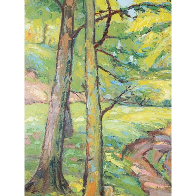 Hjalmar Larsson, Forest Path, 1938, Oil on Panel For Sale - Image 8 of 14