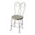 Metal Antique Gray Ice Cream Parlor Chair For Sale - Image 7 of 7