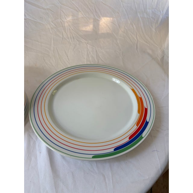 Contemporary Studio Nova Vintage Memphis Style Serving Bowl and Plate For Sale - Image 3 of 4