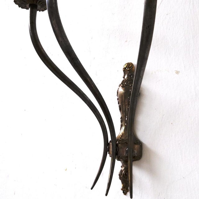 Original 3-Arm Wall Lights, Italy, 1950s, Set of 2 For Sale - Image 13 of 17