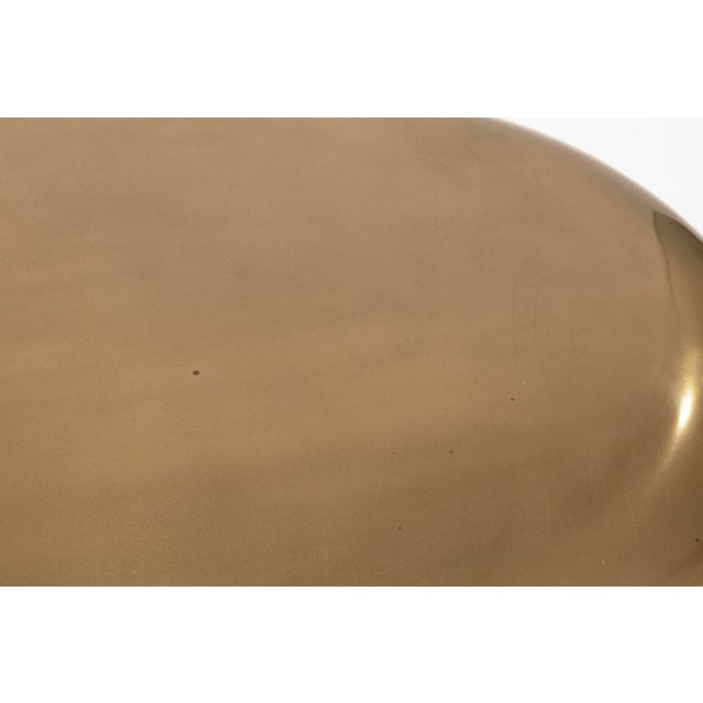 Riverstone Gold Leaf Egg Shaped Coffee Table for Philips Collection For Sale In Detroit - Image 6 of 6