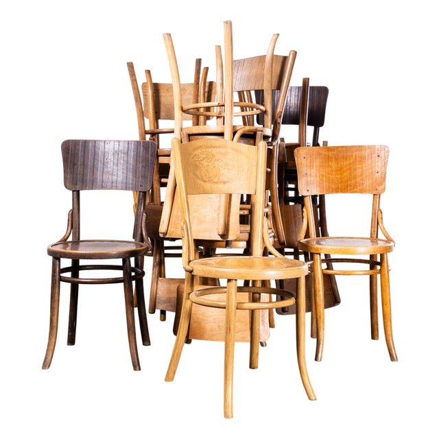 Bentwood Debrecen Panel Back Dining Chair, 1940s For Sale