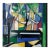 Mid Century Modern Abstract Painting of the Artist's Studio by Jacques Lamy For Sale
