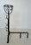 1980s Important pair of wrought iron border andirons with deer heads For Sale - Image 5 of 12