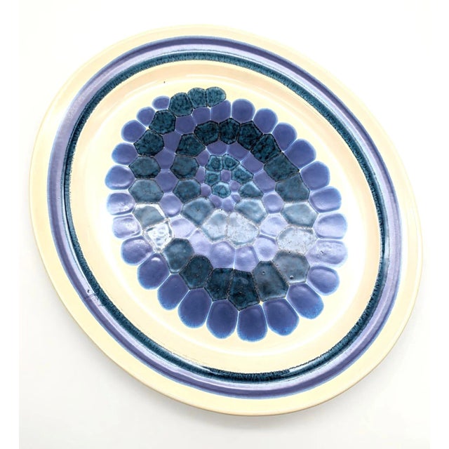 Vintage Franciscan "Moondance" Stoneware Oval Serving Platter For Sale - Image 12 of 12