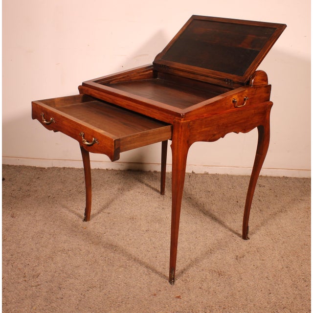 Napoleon III Walnut Desk or Games Table For Sale - Image 10 of 13