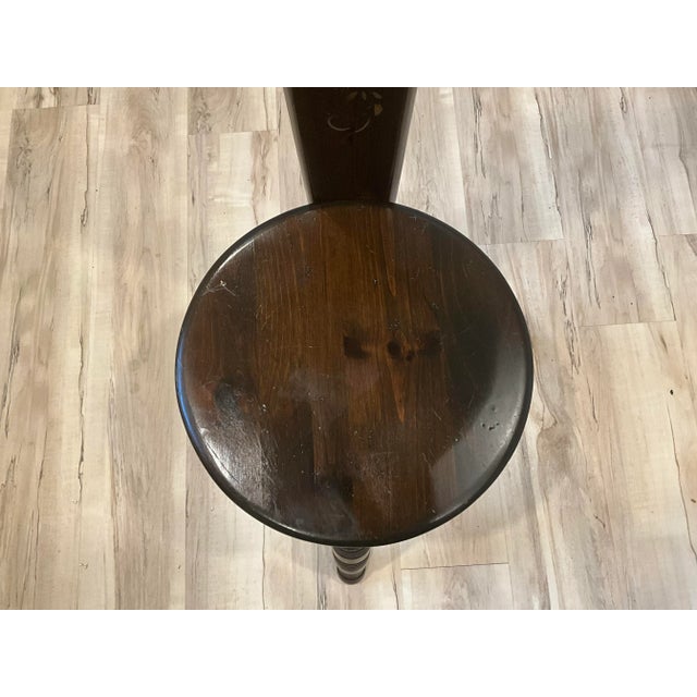 Brown 1960s Vintage Gardner Three Leg Spinning Chair For Sale - Image 8 of 8