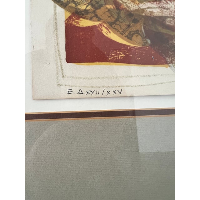 1980s Sunol Alvar “Woman Holding Dove” Signed Limited Edition Lithograph – Framed For Sale In Austin - Image 6 of 8