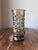 Midcentury Modern EO Brody Co Smoky Brown Vase Textured or Crinkled Glass Design 3.75” diameter at the top, 3.25” diameter...
