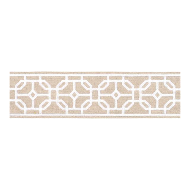 SAMPLE - Schumacher Gazebo Trellis Tape In Natural For Sale