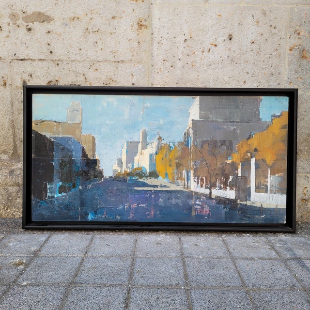 Miguel Carlos Montesinos Aragonés, Urban Landscape, Collage and Acrylic on Board For Sale - Image 5 of 18