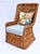 Mid-Century Modern 1960s Michael Taylor for Baker Braided Wicker Wingback Ottoman Set For Sale - Image 3 of 13