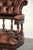 English Cowhide Chesterfield Swivel and Tilt Button Office Chair For Sale - Image 11 of 16