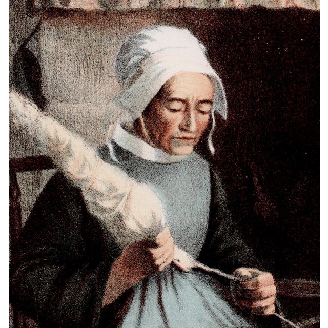 Jeanne Granès, L'Aïeule: The Grandmother, 1899, Original Lithograph For Sale - Image 3 of 9