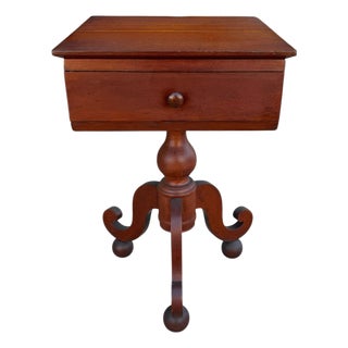 19th Century American Empire Side Table For Sale