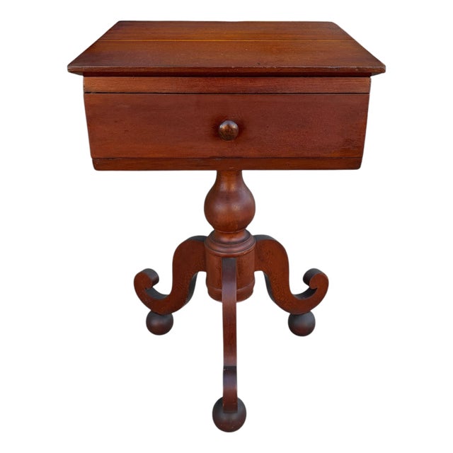 19th Century American Empire Side Table For Sale