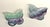 Pair Natural Fluorite Butterfly Dishes Gemstone Rock Crystal For Sale - Image 10 of 15